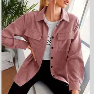 Ci Sono Mauve Cordouroy Shacket Women’s Large